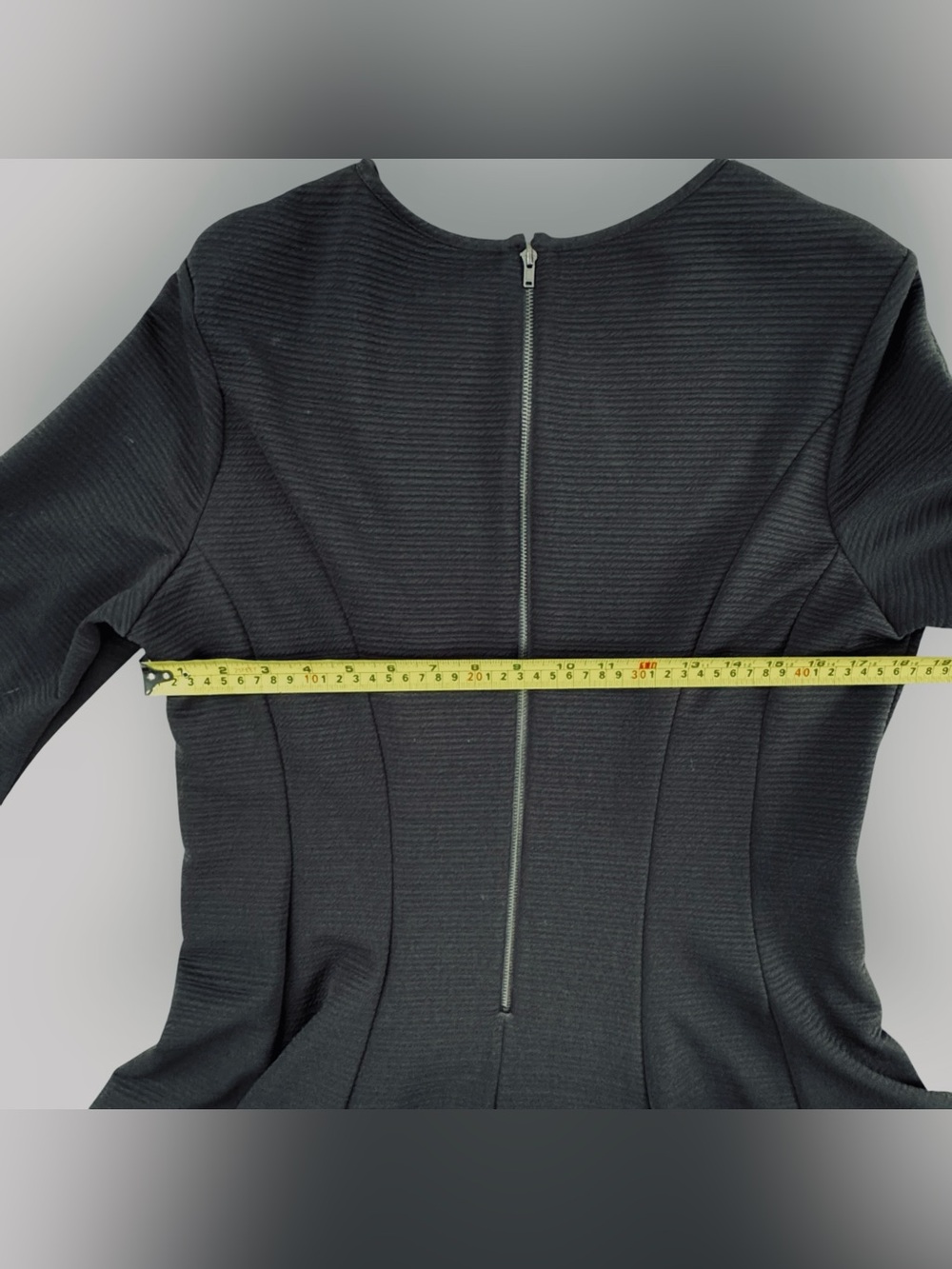 Black Keyhole Neck Fit & Flare Dress - Picture 6 of 6